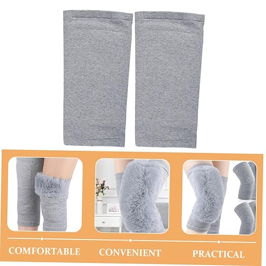 FRCOLOR 1pair Thermal Knee Sleeves for Men and Women Warm Wraps for Running Weightlifting and Sports Joint Support and Injury Prevention Comfortable