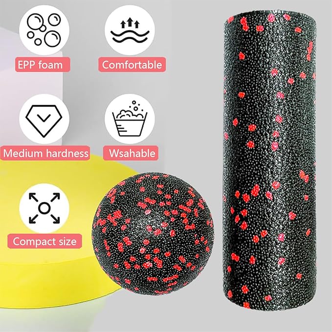 Extra Mini Foam Roller - High Density Massage Roller, Extra Small Yoga Roller for Physical Therapy, Myofascial Release, Deep Tissue & Muscle Recovery of Arms and Legs