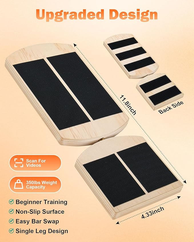 Ankle Strengthener & Single Leg Balance Board, Foot Strengthener for Plantar Fasciitis & Achilles Tendonitis, Physical Therapy, Sprain Recovery & Arch Support