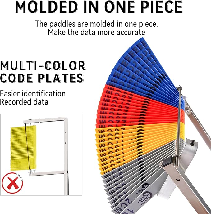 Adjustable Vertical Jump Measurement Tool,Vertical Jump Tester,Vertical Jumping Trainer (Colorful, no base)