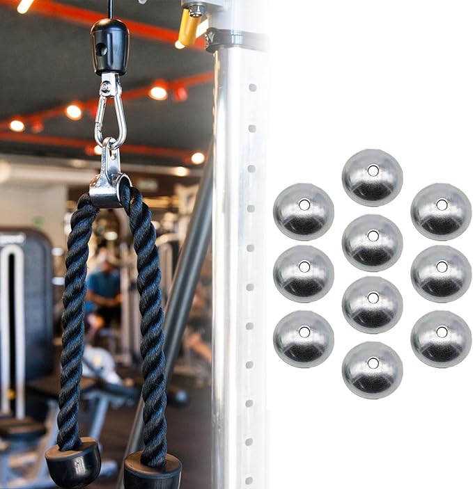10x Gym Cable Dome Washers Replacement Components Attachments for Strength Training Cable Connector Parts