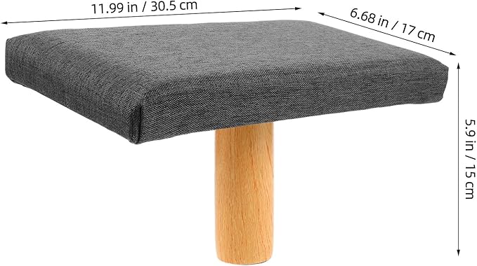 Sosoport Ergonomic Prayer Stool with Soft Cushion Single-Leg Meditation Bench for Sitting Kneeling and Balance Training Portable Gray Seat Suitable for Users
