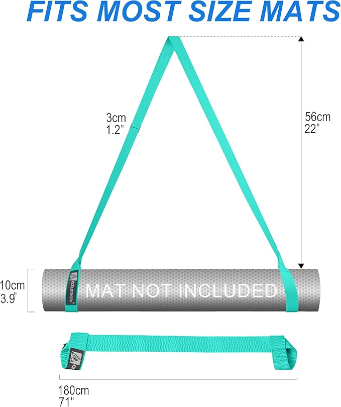 [MAT NOT Included] Yoga Mat Sling, Yoga Mat Straps for Carrying, Easy-Cinch Yoga Mat Holder Strap