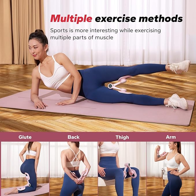 MERACH Thigh Trainer, Pelvic Floor Exercise Devices with Display Counter, Inner Thigh Exerciser for Women, Home Fitness Equipment for Hip/Leg/Butt