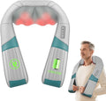 Snailax Cordless Neck Massager with Heat, Rechargeable Shiatsu Neck Back Massager for Pain Relief Deep Tissue, 4D Knead Shoulder Massager Pillow, with Portable Carry Bag, Gifts/Presents for Mom, Dad