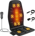 SLOTHMORE Back Massager for Chair with Heat, Chair Massager Pad for Recliner with 8 Vibration, Seat Cushion for Seniors, Office Workers & Family, Fatigue & Pain Relief in Office, Home & Travel