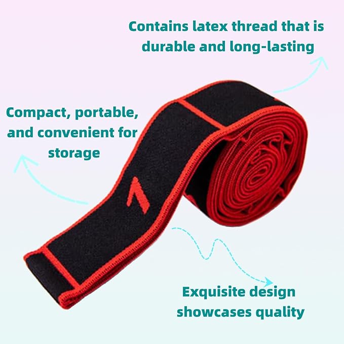 Fitness Resistance Bands,Resistance Bands for Stretching and Yoga,Numbered Resistance Bands for Glutes,Full Body Workout Equipment for Home Gym, Glutes Training & Strength for Men and Women