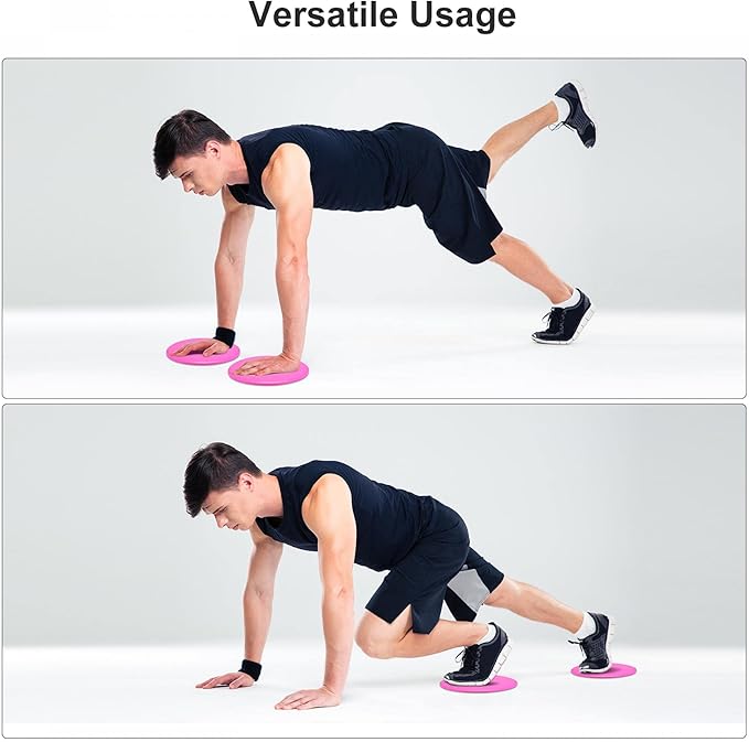 uxcell Exercise Core Slider, Glider Discs Dual Sided Usage on Carpet or Floor for Full Body Workout