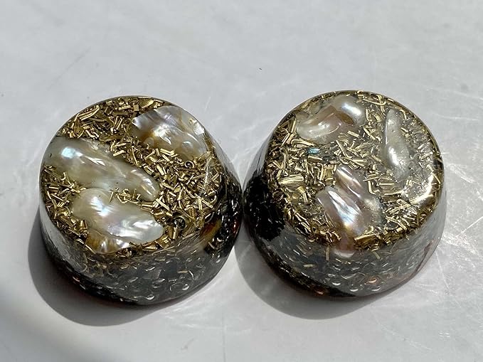 Pearl Orgone Generator Energy Accumulator 528Hz/7.83Hz/Advance Harmonics Many Beautiful Ingredients and Colors!! (Pearl)