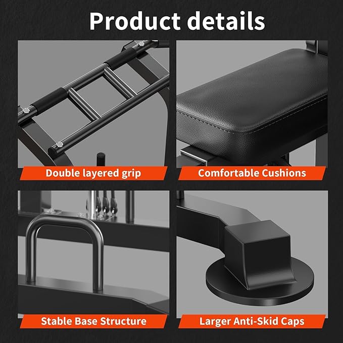 Dland Power Tower Dip Station Pull Up Bar Exercise Tower, Multifunctional Adjustable Height Training Equipment for Home Gym, Free Standing Assisted Fitness Workout Pullup Rack Station Machine