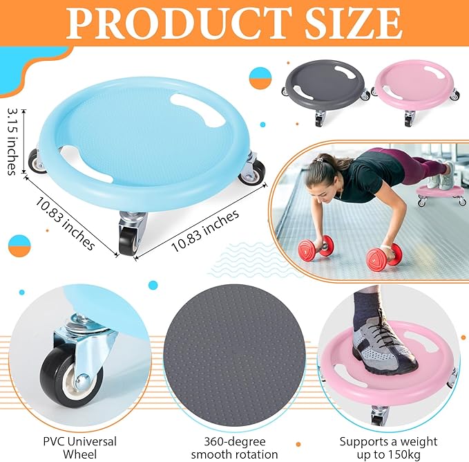 Soulchen 14 Pcs Yoga Pilates Equipment for Women Include Abdominal Roller Wheel 26 Inches Pilate Ball with Pump Exercise Resistance Bands 9.8 Inches Fitness Balls for Home Office Gym Fitness