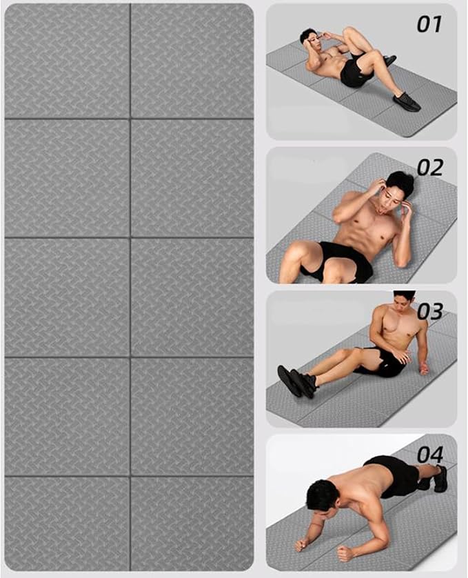 Travel Pilates Mat Nonslip Foldable Gym Workout Mats Fitness Training Pilates Exercise Mat for Women Sports Exercise and for Women