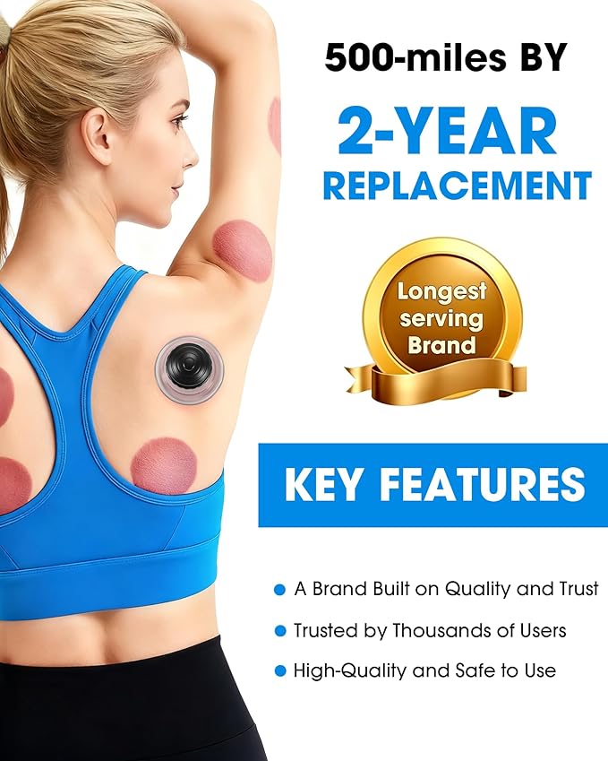 Cupping Kit for Massage Therapy, 2 Sizes Cupping Set, Unique Piston Design, Portable Massager for Studio & Home Use, Muscle Pain Relief, Myofascial Release, Cellulite Reduction (2 Pack)