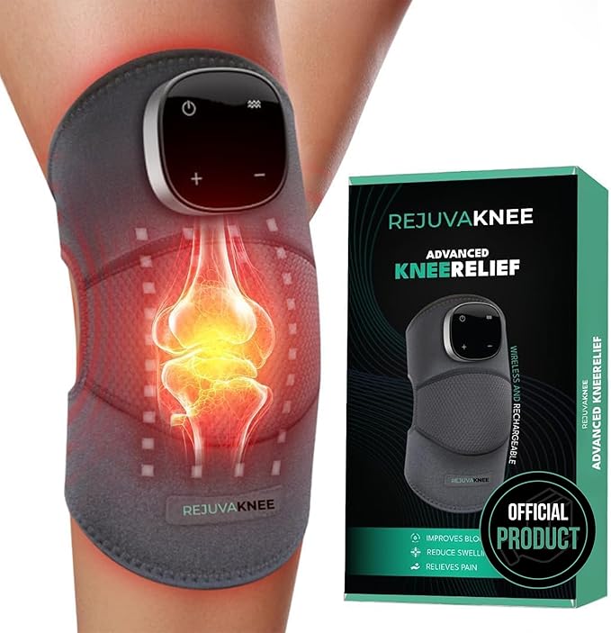 RejuvaKnee Triple Method Massager – The Official Rejuvacare 2026 – Adjustable Rejuvaknee Knee Massager for Comfort and Relaxation – Home Use Knee Wrap Massager – One Size, 1 Piece