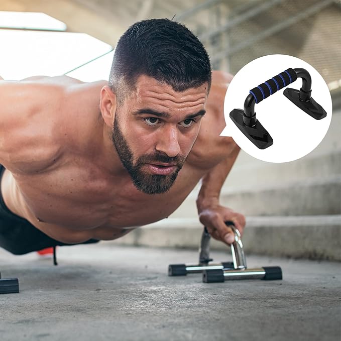 PRETYZOOM 2pcs Push-up Brackets Arm Strength Training Tool Home Fitness Push-up Stands Body Building Supplies Portable Non-slip Exercise Equipment for Upper Body Workout