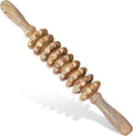 Wood Therapy Massage Roller Stick with Release Myofascial Trigger Points, Massager Tool for Cellulite Reduction, Muscle Tension and Lymphatic Drainage Physical Therapy Recover (Wood Grain)
