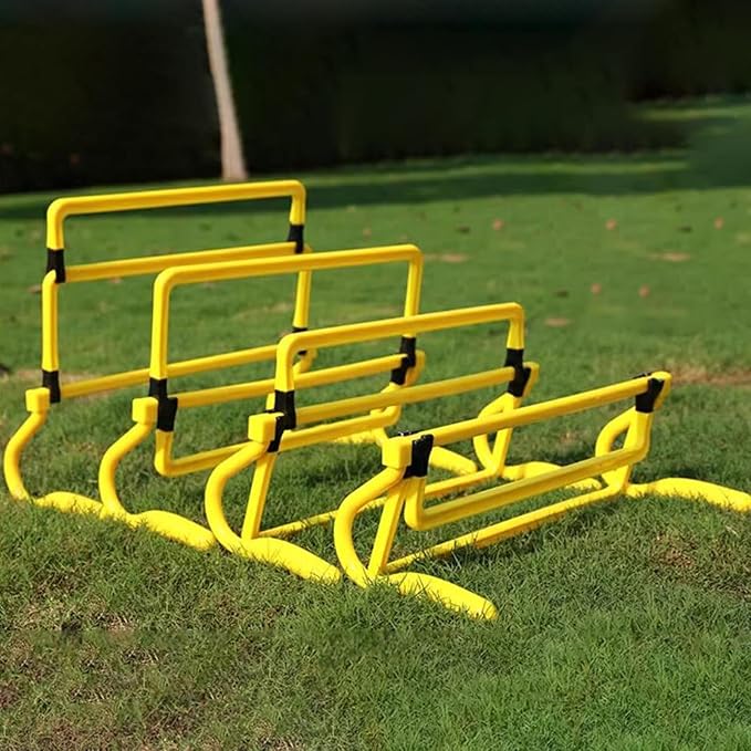 5Pcs Agility Training Hurdles Agility Speed Training Equipment Adjustable Height for Soccer Outdoor Sports Foot Exercise