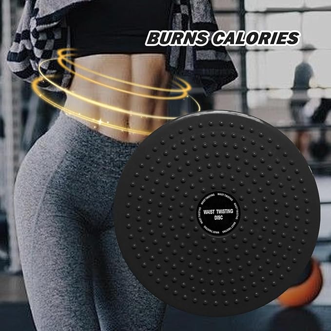 Twist Board for Exercise 90kg Load PP Waist Twisting Disc for Waist Aerobic Exercise Full Body Toning Workout Portable Rotating Ab for Workout Equipment Black, Waist Twisting Disc, STANDARD
