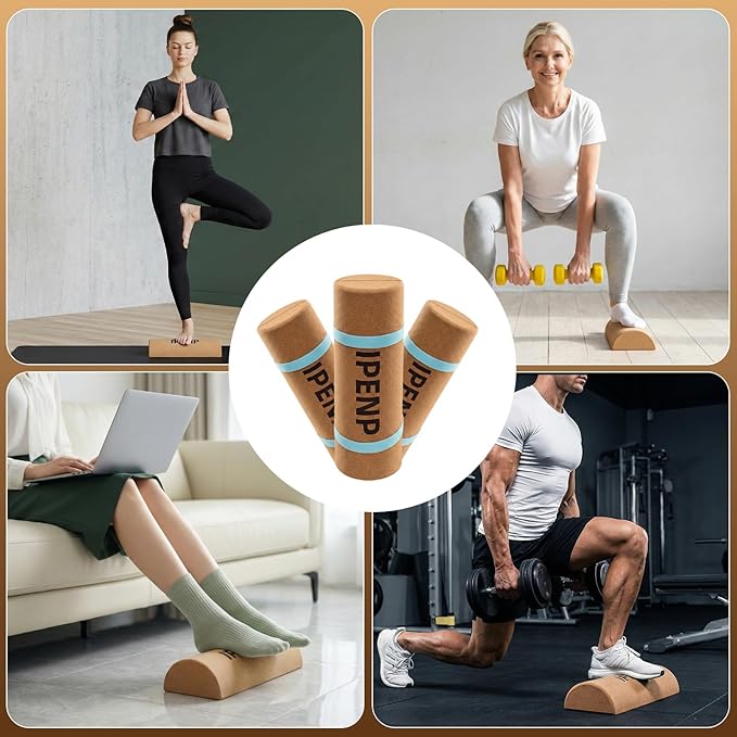 Balance Board,Solemate Foot Balance Cork Premium Cork Foot Strengthener for Balance Stability, Improve Foot Function, Enhance Mobility, Unique Design for Enhanced Foot Strength Prevent Falls