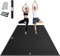 VEVOR Large Exercise Mat, 12'x6'/10'x6'/9'x6'/8'x6'/8'x5'/7'x5'/6'x4' (7mm) Extra Thick, Non Slip High Density Premium Workout Mat, Exercise Yoga Mat for Men & Women, Fitness & Exercise Mat with Bag & Carry Strap, for All Types of Home Yoga, Pilate & F...