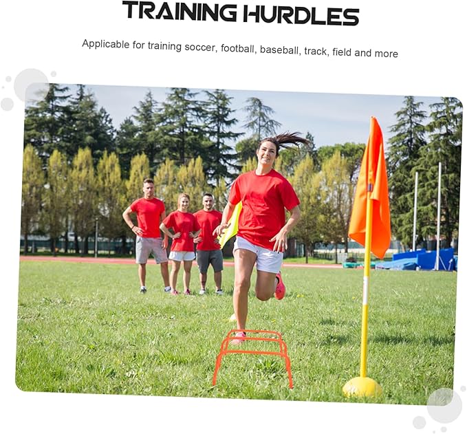 Mipcase 5Pcs Football Training Hurdles Agility Racks for Soccer Baseball and Track Practice Speed and Coordination with Durable Training Props