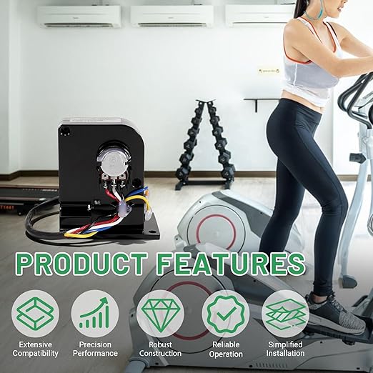 6V Elliptical Resistance Motor Compatible with NordicTrack Ellipticals Resistance Motor Brake Tensioner, Replace 241949