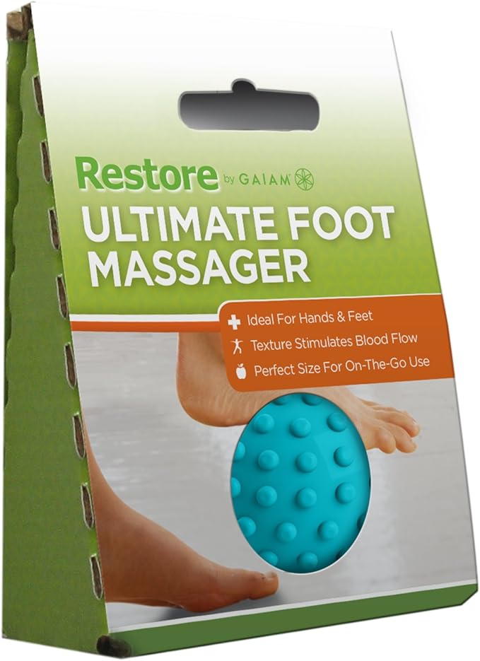 Gaiam Restore Ultimate Foot Massage Roller,Blue,(Pack of 12)