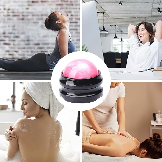 WOVTE Massage Ball, Lacrosse Balls, Self Massage Tool for Sore Muscles, Shoulders, Neck, Back, Foot, Body, Deep Tissue, Trigger Point, Muscle Knots, Yoga and Myofascial Release (Pink)