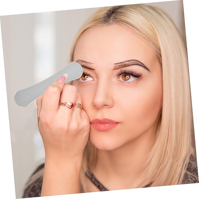 FRCOLOR Stainless Steel Eyelid Shield for Salon Use Sturdy Eyeliner Washing Guard Eyelid Protection Plate