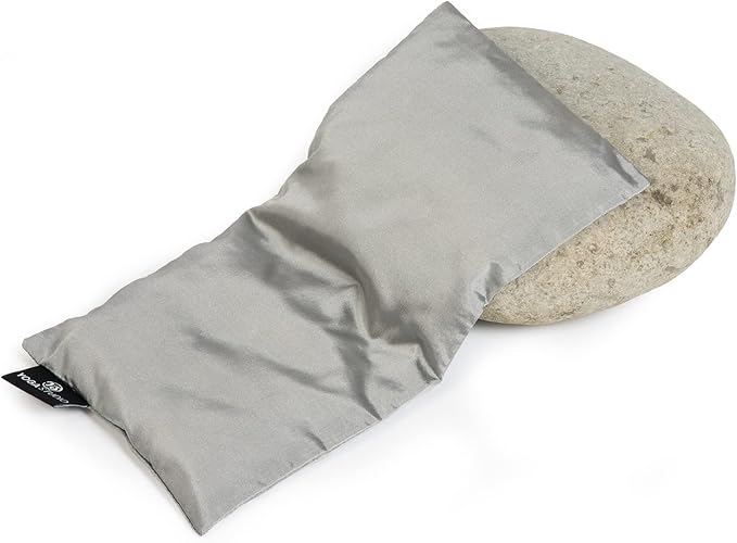 Yoga Studio Organic Eye Pillow, 23 cm x 12/13 cm, Organic Yoga Pillow Lavender and Flax Seed, for Tired Eyes and Headaches