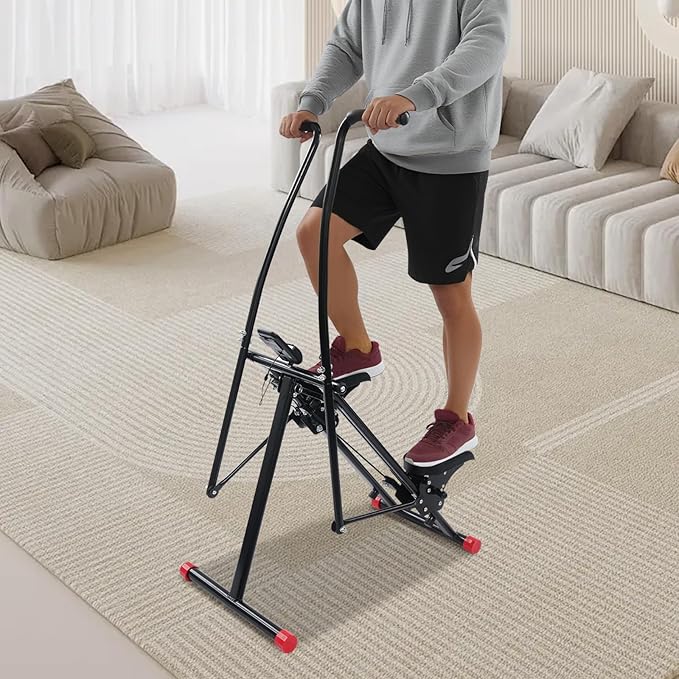 Stair Stepper Vertical Exercise Climber for Full-Body Workout, 100kg/220 lbs Home Gym Fitness Machine, Cardio Training Equipment for Indoor Climbing and Strength Training