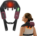 Shiatsu Neck Massager with Heat - Cordless 4D Expert Neck Shoulder Massage for Pain Relief,Upgarded Kneading Massager for Muscle Relaxation