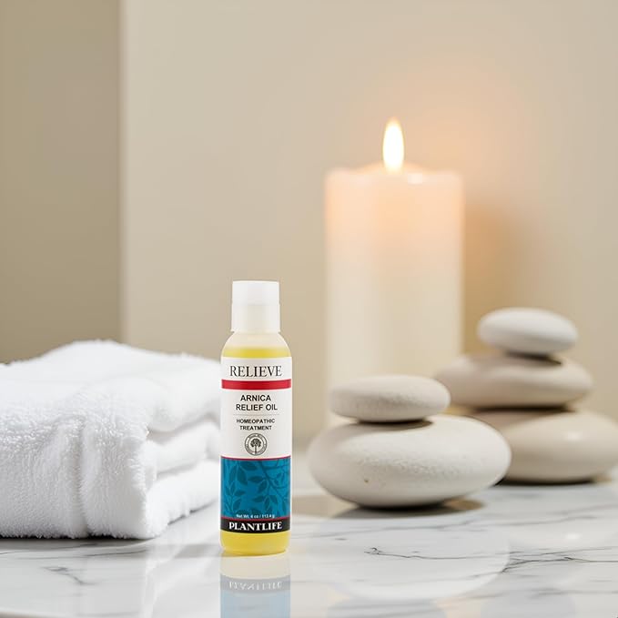 Plantlife Arnica Relieve Oil 3 Pack - Relieve Products are a Homeopathic Solution for Everyday Use - Works Quickly and Effectively - Made in California
