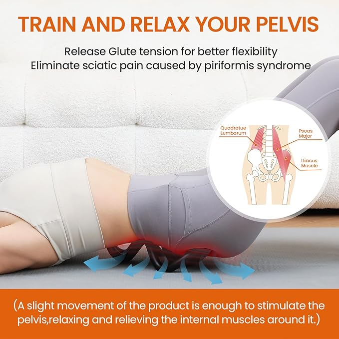 Trigger Point Massager & Psoas Release Tool, Deep Tissue Myofascial Massager for Back, Shoulder Blade, Neck & Hip Flexor Pain Relief, Scapular, Pelvic & Upper-Back Stiffness |Gifts for Men&Women