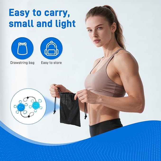 Finger Strengthener, Therapy Hand Ball,Finger Exerciser Ball, Finger Stretching and Rehabilitation Training for The Elderly