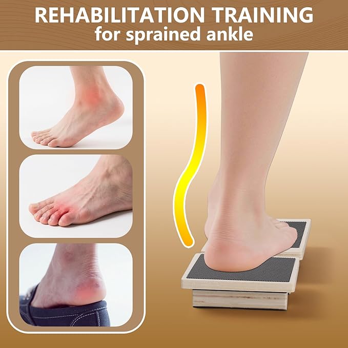 Ankle Balance Board,Stability Trainer for Rehabilitation,Plantar Fasciitis Relief,Posture Corrector,Physical Therapy Tools