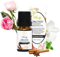 100% Organic Essential Oil Blend for Massage, Home Care, Aromatherapy, Natural Ingredients - Orchid, Cinnamon, Peppermint, Rose, 10ML