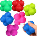 6 Pack Reaction Balls Hexagonal Fitness Training Balls Reaction Speed Training Toys for Sports Baseball Soccer Volleyball Football