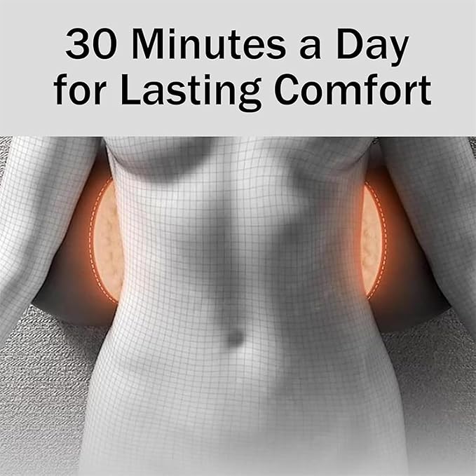 Smooth Triple Fusion Back Massager,3 in 1 Back Massagerr,Electric Lumbar Support Pillow Heat Vibration Massage Lower Back Spine Decompression Device(B)