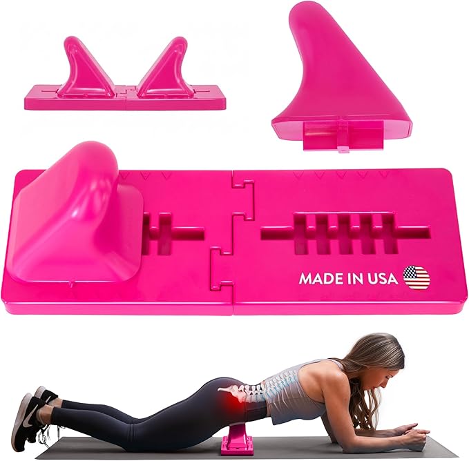 Thrival Wave - Fully Adjustable Psoas, Back and Hip Flexor Muscle Release Tool for Deep Tissue, Trigger Point Massage (Pink) – Made in USA