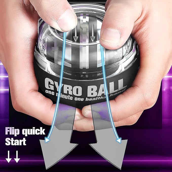 Hand Grip Strength Trainer Kits 4 Pack, Hand gripper strengthener, Forearm strengthener, Wrist Strengthener, Finger Exerciser,Hand Gripper, Gyroball Gyro Ball,Strength Trainer for Athletes, Pianists