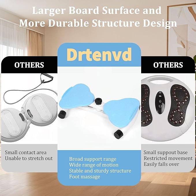 Waist Twister Machine Exercise, Ab Twister Board for Slim Waist and Core Ab Exercise, Noiseless Ab Machine with 300 lbs Weight Capacity, Home Gym Workout Equipment for Women Men
