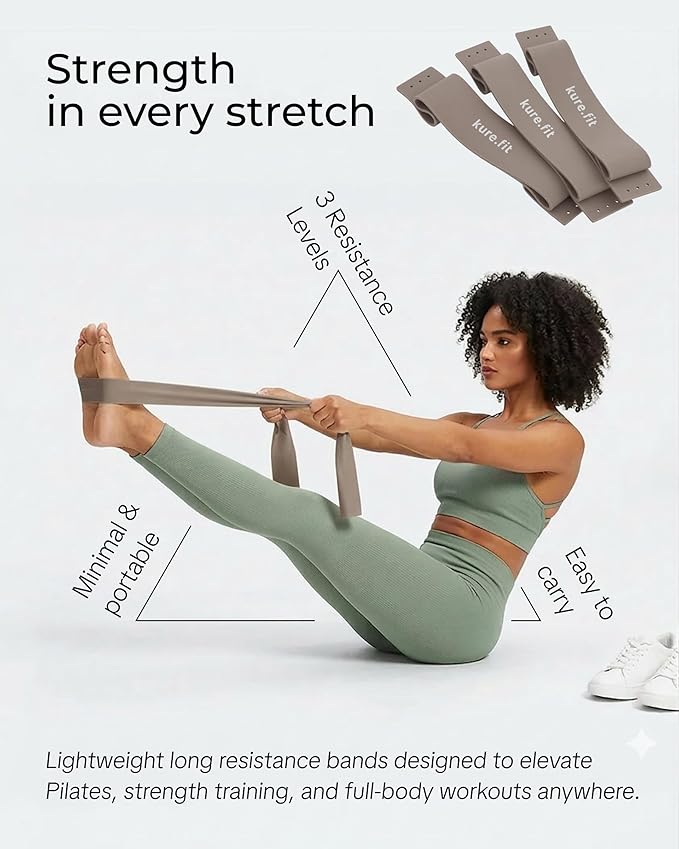Pilates Kit for Women – Home Pilates Equipment Set with Ring, Ball & Resistance Bands | Pilates Starter Kit with Accessories in Gift Box