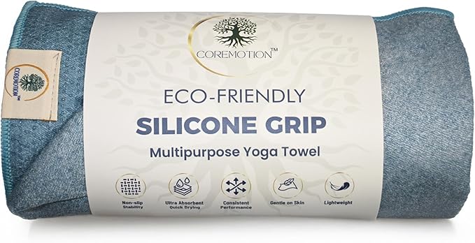 Multipurpose Mat Towel 26.5" x 72" - Christian Faith-Based Fitness Towel with Non-Slip Silicone Grip, Quick Drying & Sweat Absorbent for Yoga, Pilates, Gym, Picnic & Outdoor Activities