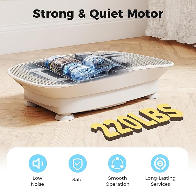 GYMAX Vibration Plate Exercise Machine, Vibration Plate with 10-Level Intensity, LED Display & Remote Control, Body Vibrating Plates Stand Shaking Platform Fat Burning Machine