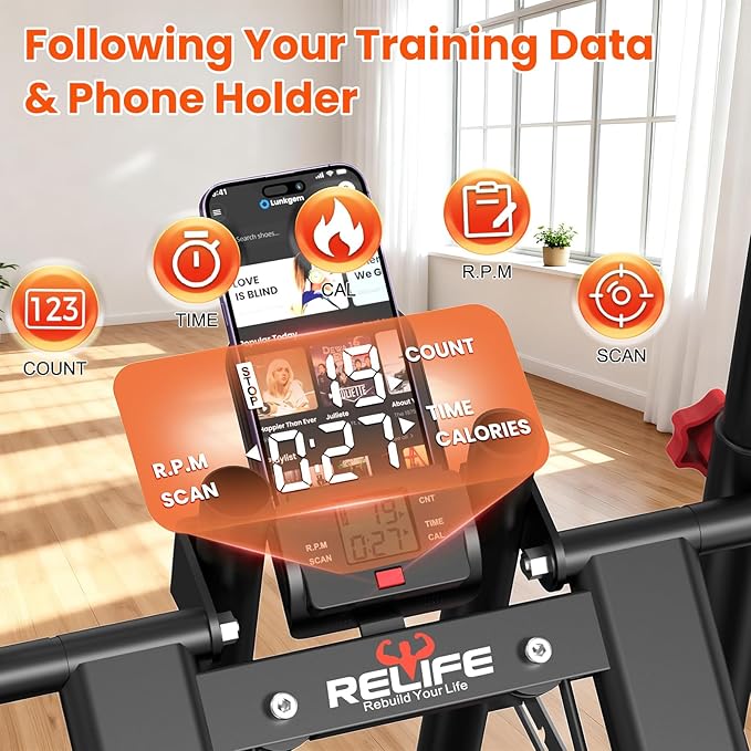 RELIFE REBUILD YOUR LIFE Stair Stepper for Home Exercise,New Version Stair Climber with Adjustable Resistance, Vertical Climber Cardio Exercise Machine for Full Body Workout, Extended Step Range