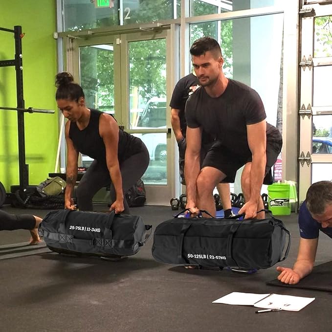 Sandbags for Workout,Adjustable Sand Bags for Fitness,Yoga, Strength Training and Full-Body Workouts,Black