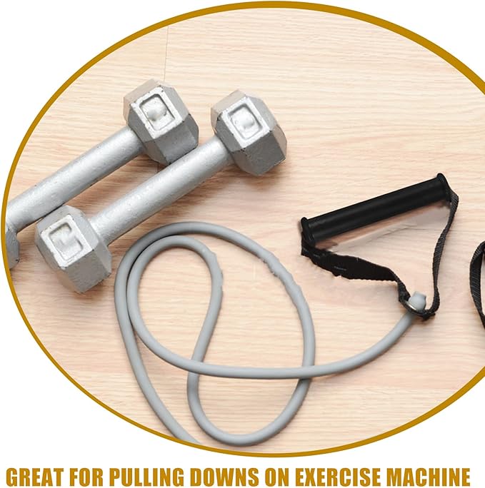 20pcs Resistance Band Handles Workout Cable Attachments Ergonomic Plastic Grip for Home Fitness Training Strength Exercise Equipment