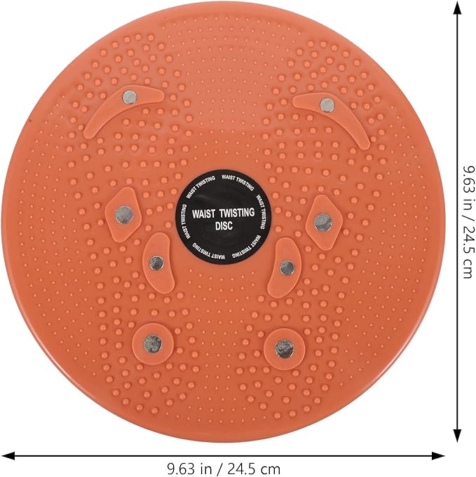 Yardwe Body Twisting Disc Fitness Twisting Plate for Women, Small Indoor Waist Slimming Twists Board with Body Massage Function, 1pcs Orange Waist Exercise Equipment
