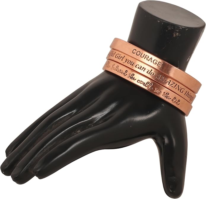 Touchstone copper bracelets | gift for men women |adjustable 100% pure solid real magnetic jewelry | handmade bracelet set combo | rope braided tibetan bangles.